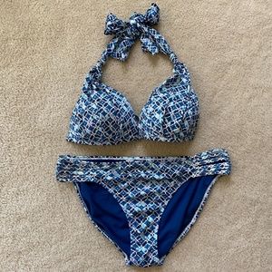 Blue Athleta Bikini